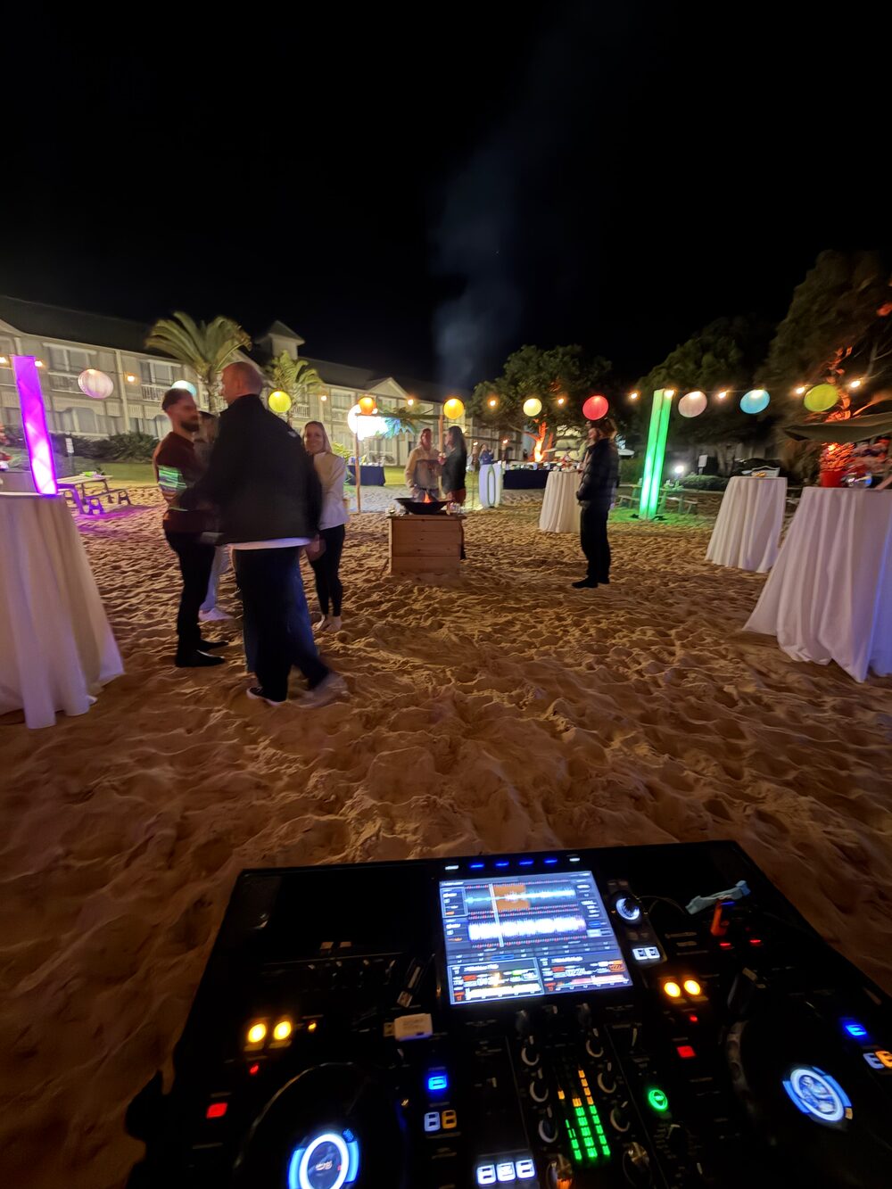 360 Media Group DJ set at a beachside resort event